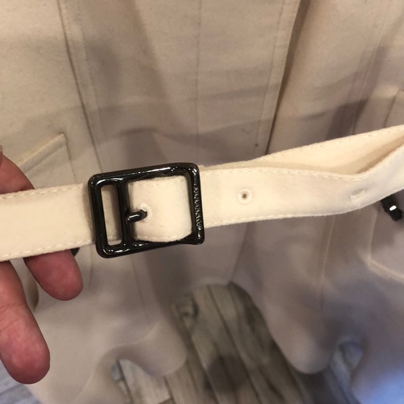 Off white Burberry London Wool and cashmere coat - Picture 5 of 7